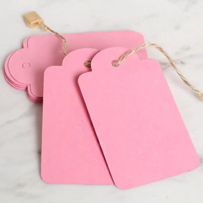 Loren 10lu Pembe Etiket ve Klipsli Etiket İpi