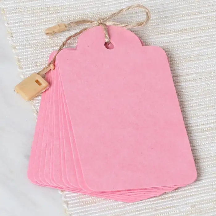 Loren 10lu Pembe Etiket ve Klipsli Etiket İpi