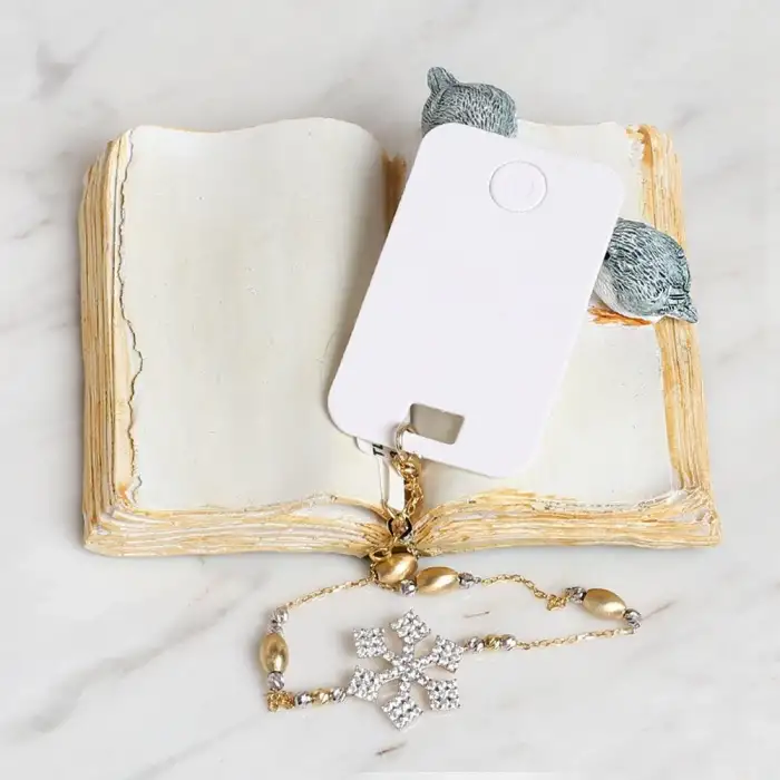 Loren 25li Beyaz Takı Bileklik Kartı