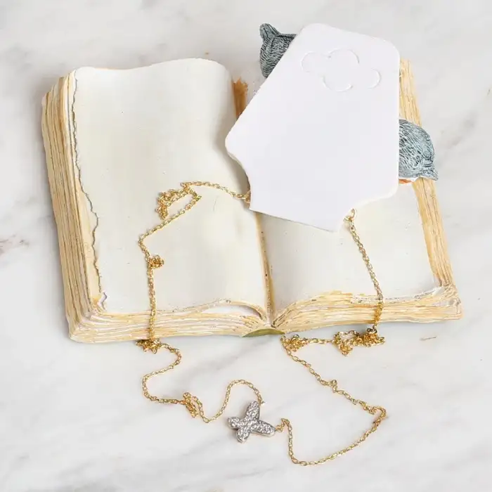 Loren 25li Katlanabilir Beyaz Takı Kolye ve Bilek