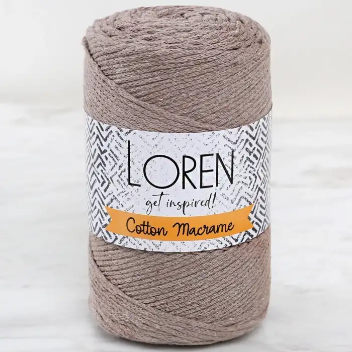 Loren Cotton Macrame Bej - R143 - 34365