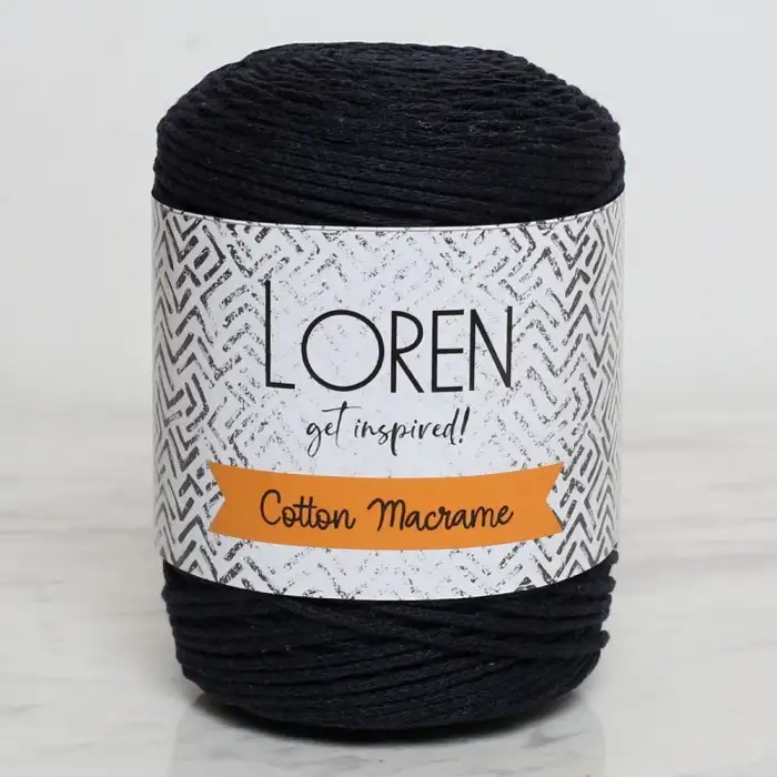 Loren Cotton Macrame Lacivert - R005 - 34361