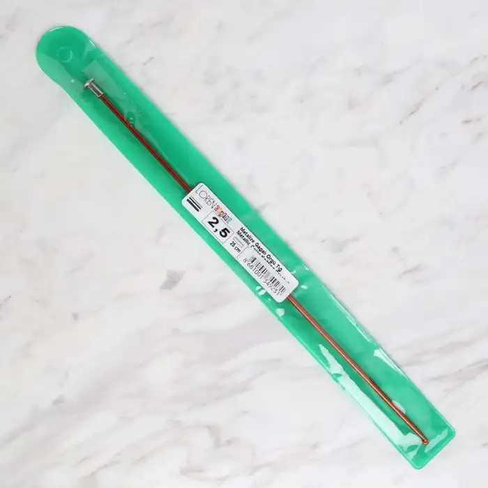 Loren Crafts 2,5 mm 25 cm Kırmızı Metal Gagalı Örg