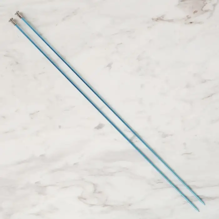 Loren Crafts 2,5 mm 35 cm Mavi Metal Örgü Şişi - L