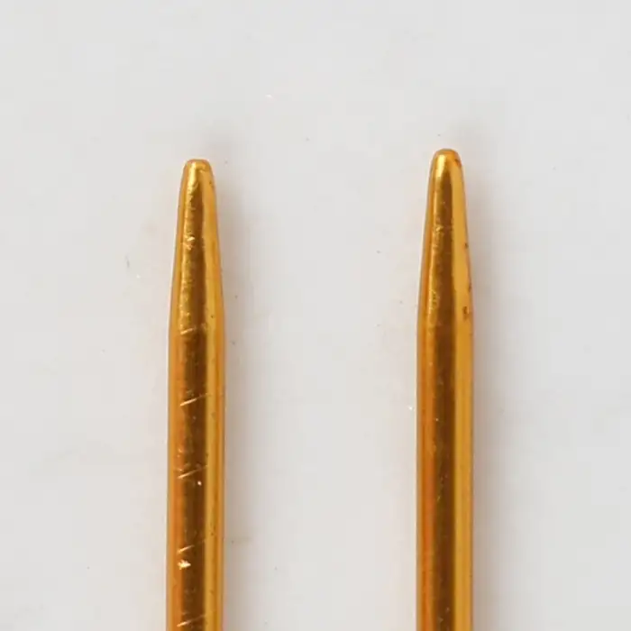 Loren Crafts 2,5 mm 35 cm Sarı Metal Örgü Şişi - L