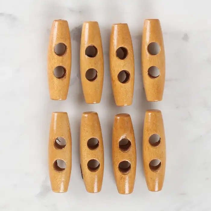 Loren Crafts 8li Ahşap Çoban Düğme - 1002