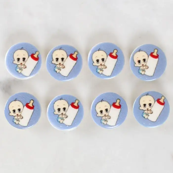 Loren Crafts 8li Biberonlu Bebek Düğme - 1241