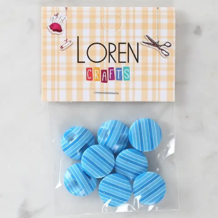 Loren Crafts 8li Desenli Düğme - 1099