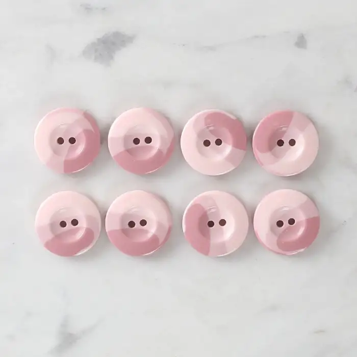 Loren Crafts 8li Düğme Pembe - 1123