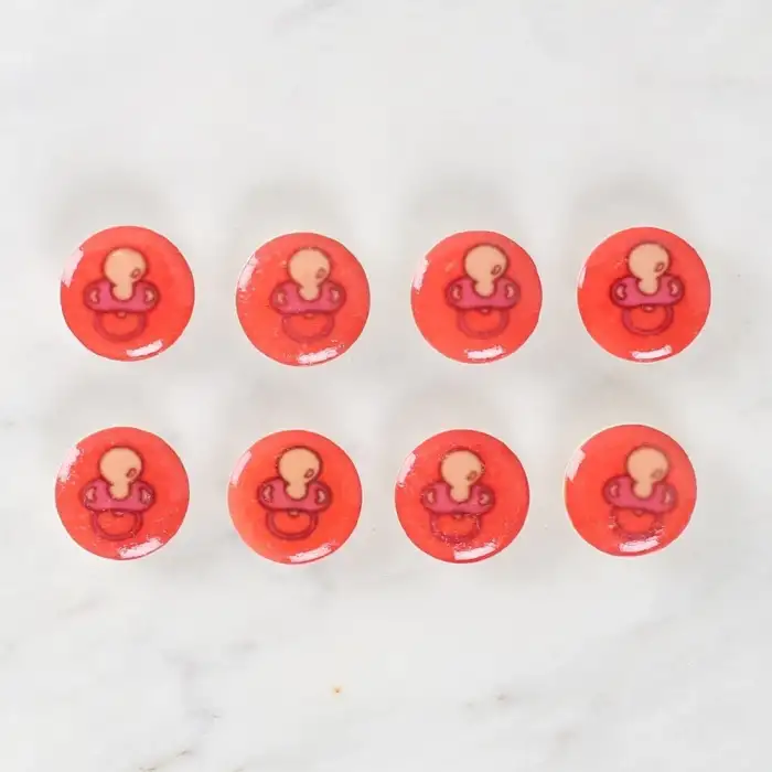 Loren Crafts 8li Emzik Düğme - 1012