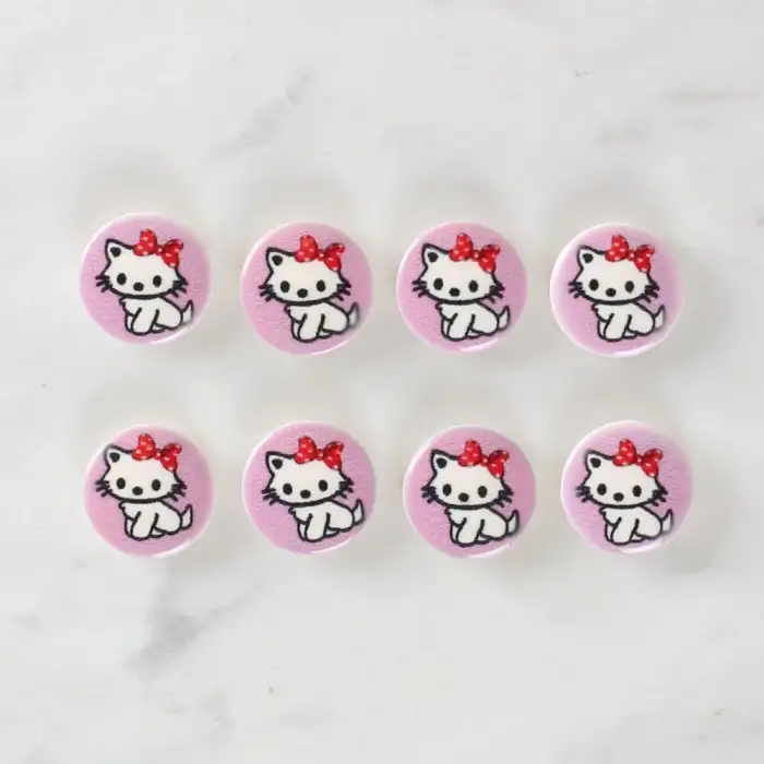 Loren Crafts 8li Kedi Düğme - 1064