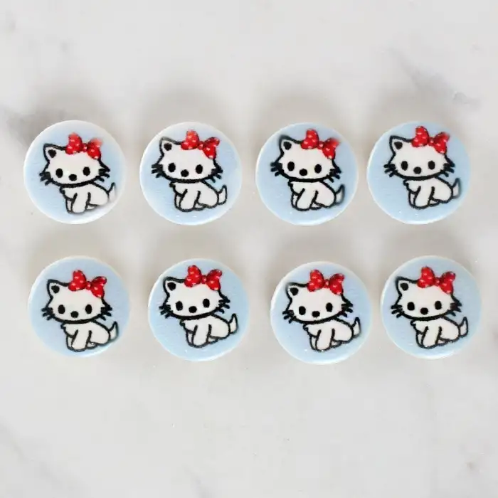 Loren Crafts 8li Kedi Düğme - 1066