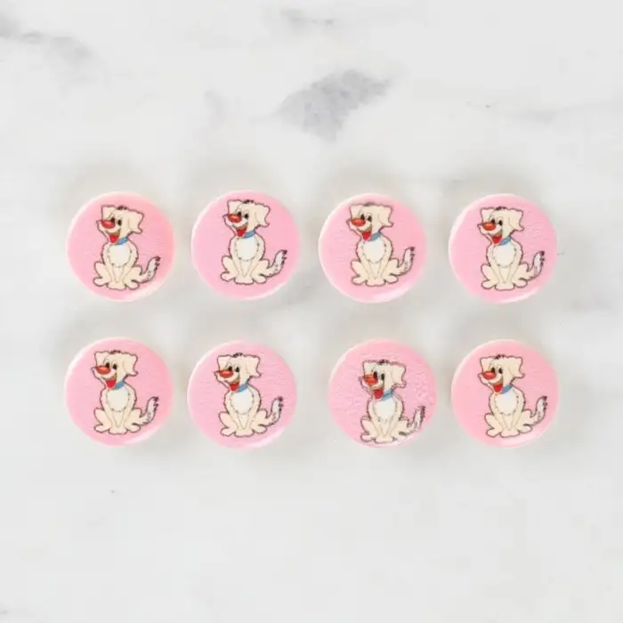 Loren Crafts 8li Köpek Düğme - 1032