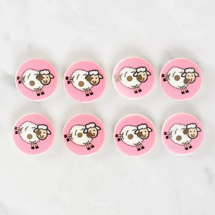 Loren Crafts 8li Koyun Düğme - 1033