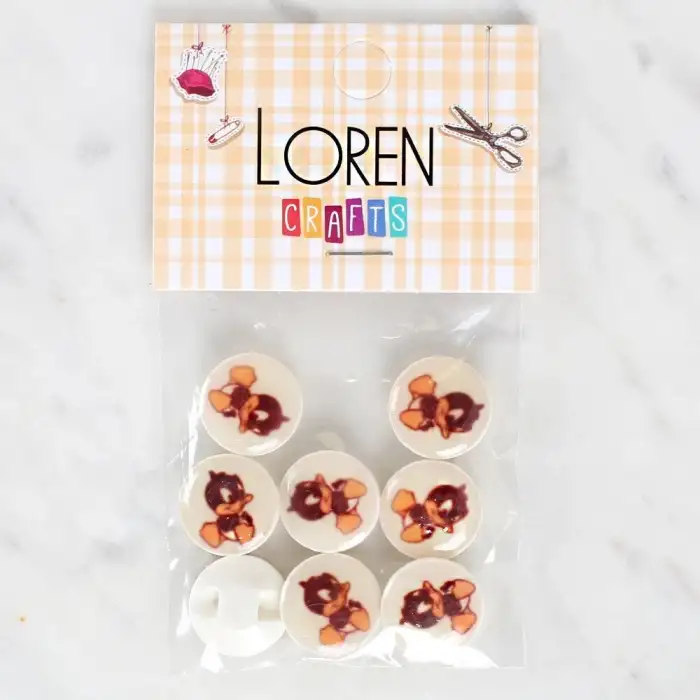 Loren Crafts 8li Ördek Düğme - 1201