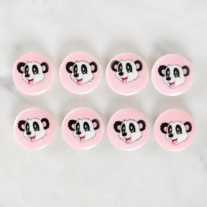 Loren Crafts 8li Panda Düğme - 1054