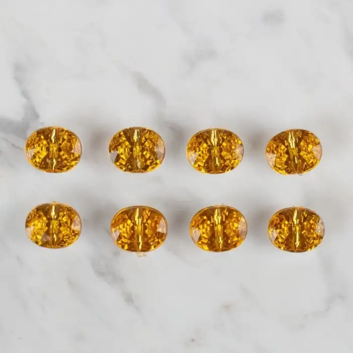 Loren Crafts hardal sarısı 8 li düğme - 242