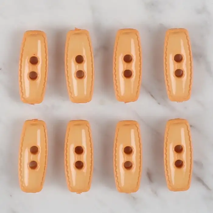 Loren Crafts turuncu 8 li çoban düğmesi - 78