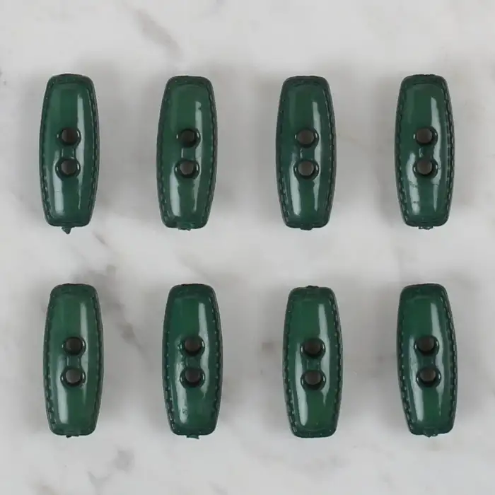 Loren Crafts yeşil 8 li çoban düğmesi - 92