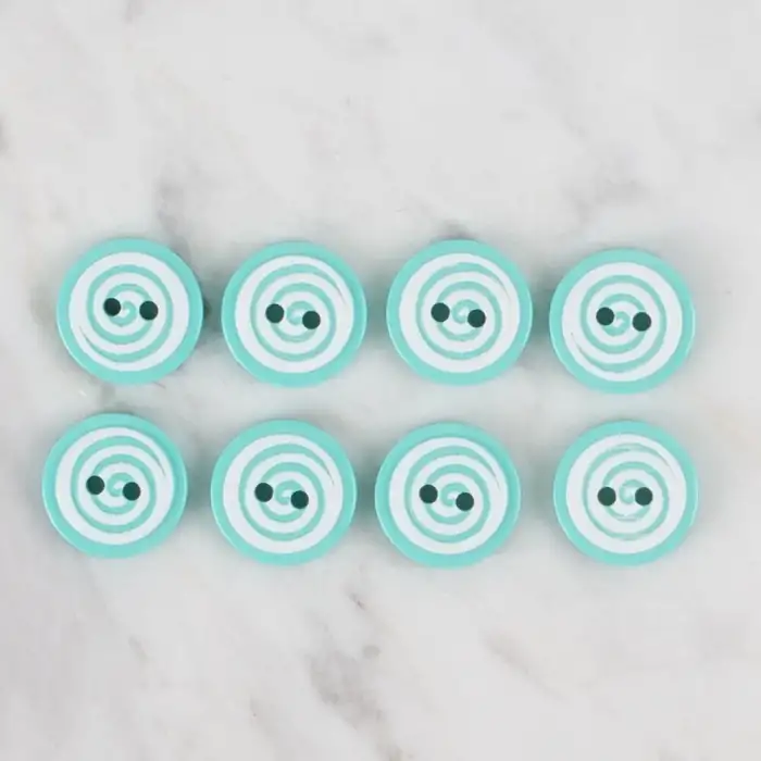 Loren Crafts yeşil 8 li yuvarlak düğme - 454