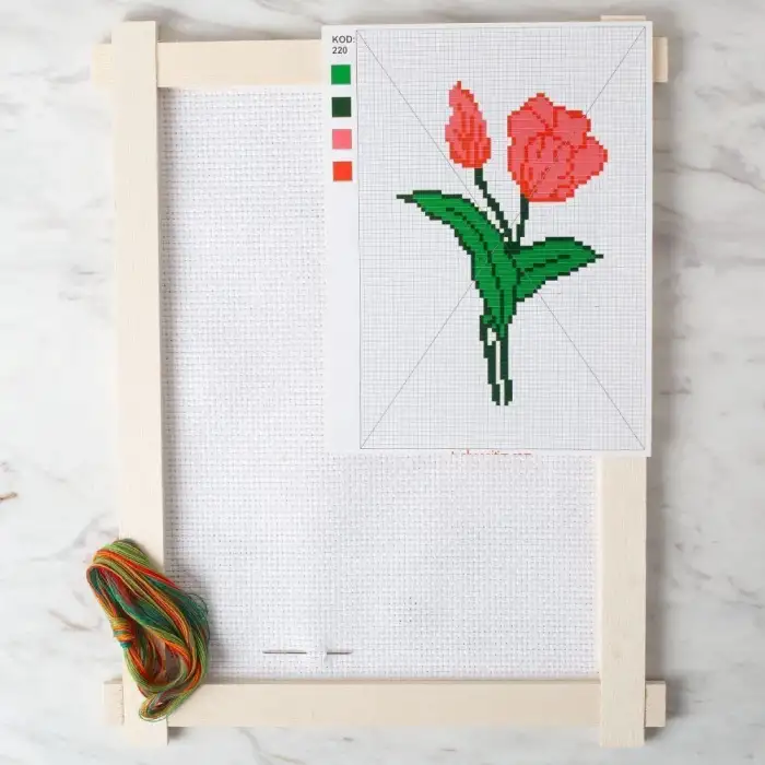 Loren Etamin İşleme Panosu Kiti Lale - Kod:220