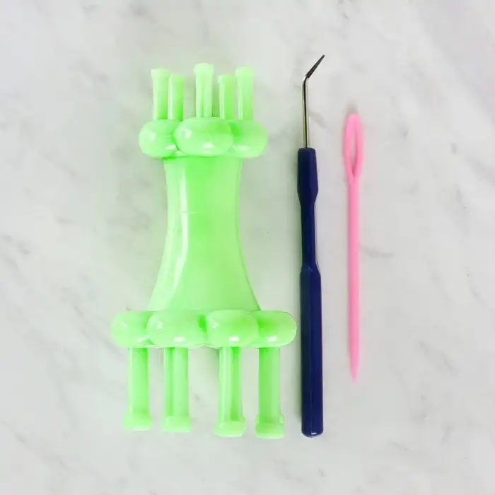 LOREN KÜÇÜK BOY SİLİNDİR ÖRGÜ APARATI YEŞİL