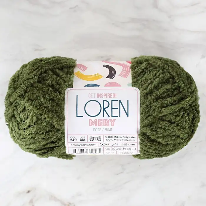 Loren Mery Yeşil El Örgü İpi - M415