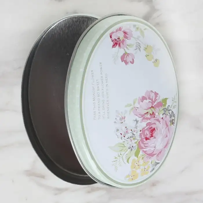 Loren Metal Saklama Kutusu Oval