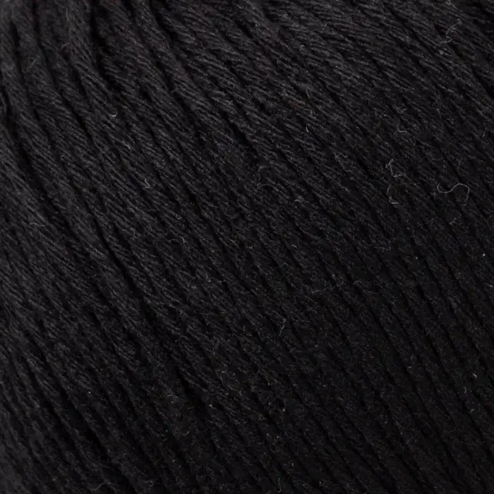 Loren Natural Cotton Siyah El Örgü İpi - R004 - 33908