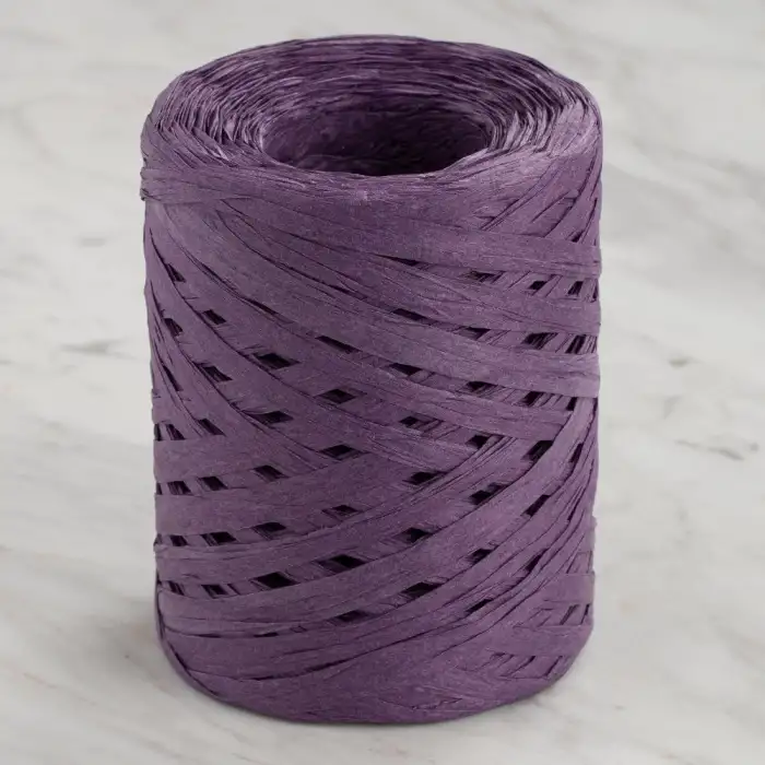 Loren Natural Raffia 90 gr Mor Kağıt İp - 42
