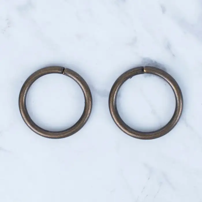 Loren Oksitli Altın Yuvarlak Halka 2 li Paket