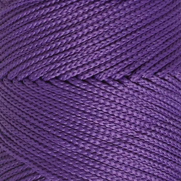 Loren Polyester Soft Macrame Koyu Mor El Örgü İpi - LM025 - 34434