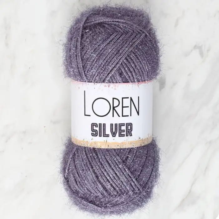Loren Silver Antrasit El Örgü İpi - RS0036 - 34098