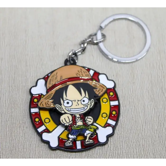 Metal Dönen Luffy Anahtarlık Alk3088