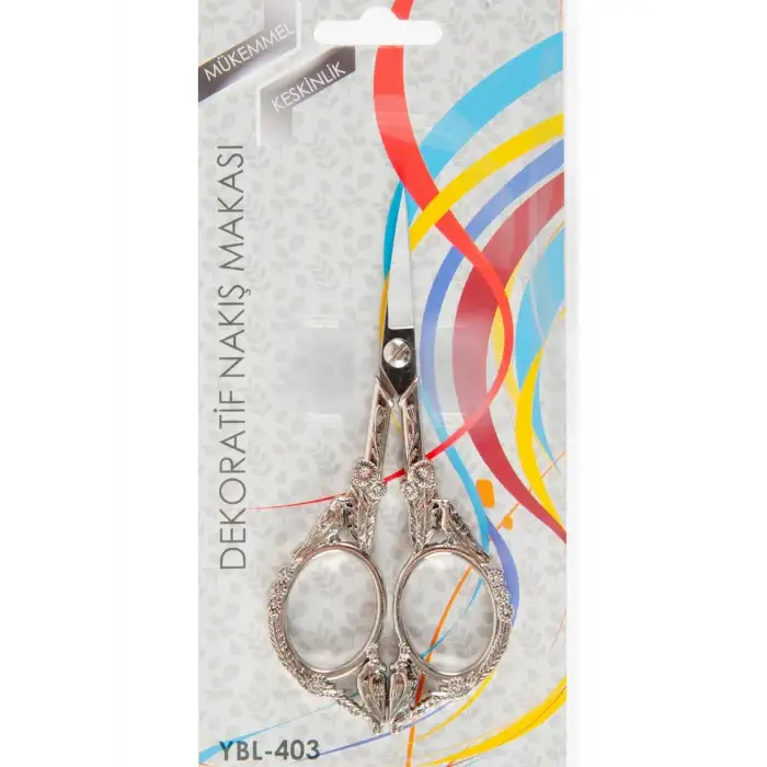 Nakış Makası Dekoratif Gümüş Kuş YBL-403 Model 21