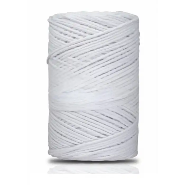 Pamuk Makrome 2 mm Beyaz