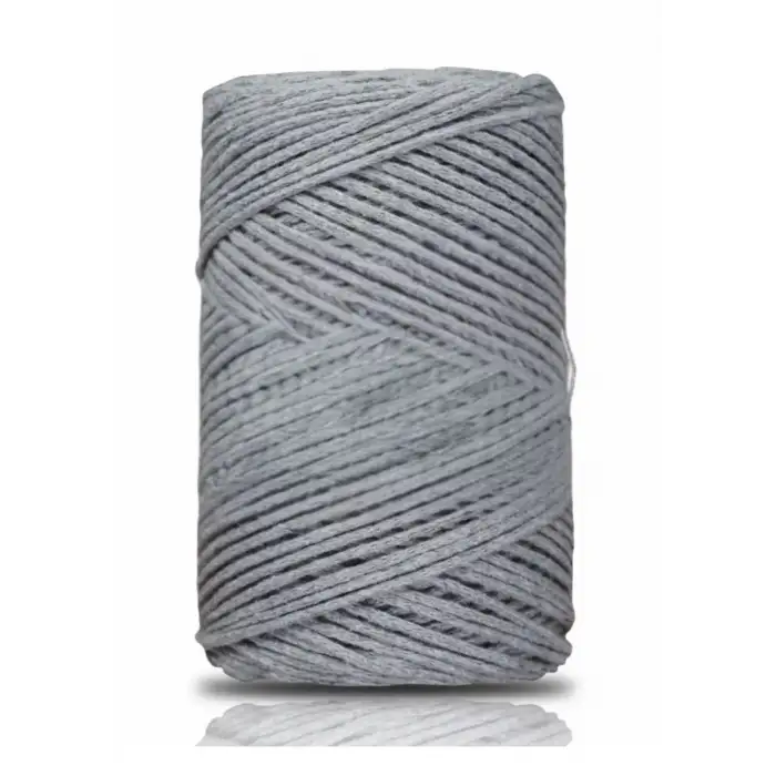 Pamuk Makrome 2 mm Gri