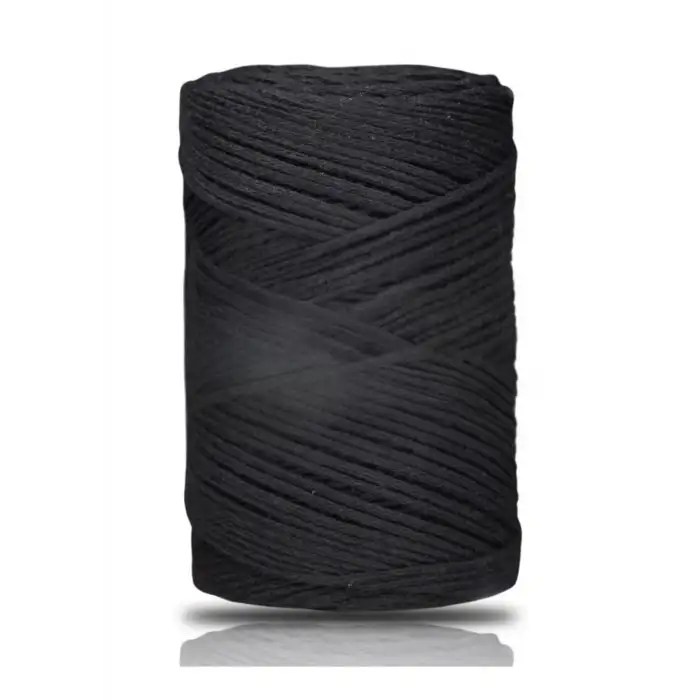 Pamuk Makrome 2 mm Siyah