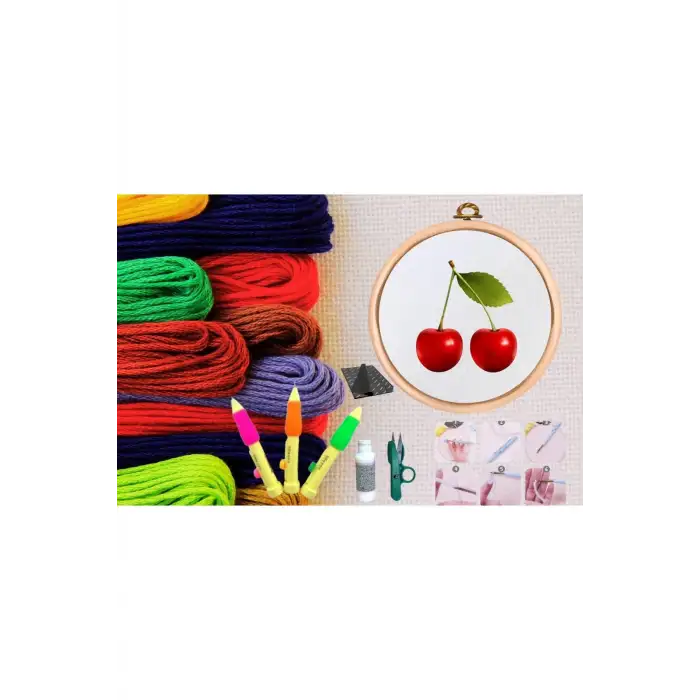 Punch Seti Nakış Seti Kasnaklı Kendin Yap Seti Seri 12