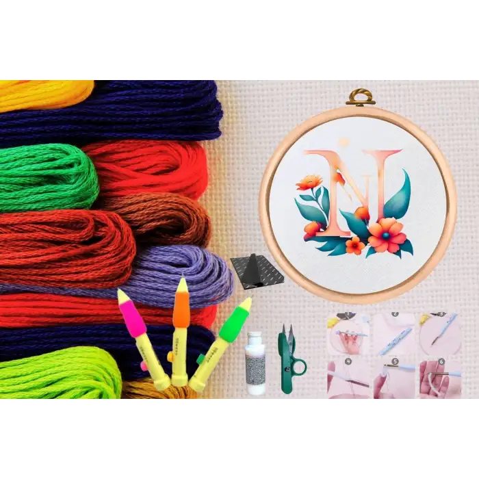 Punch Seti Nakış Seti Kasnaklı Kendin Yap Seti Seri 81