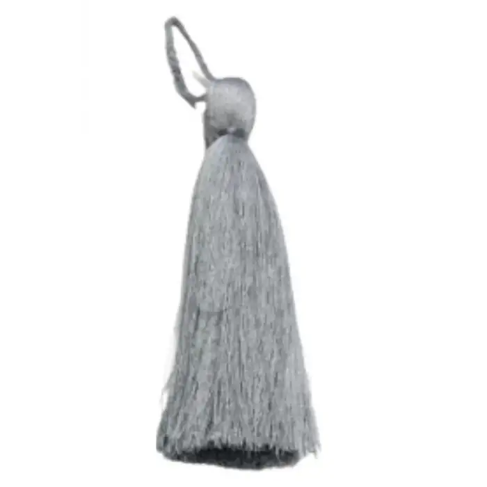 Püskül Tekli 10 cm 1 Adet Gri