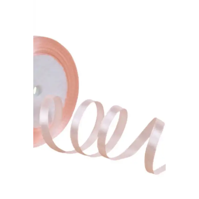 Saten Kurdele 6 mm Pudra 70 Metre