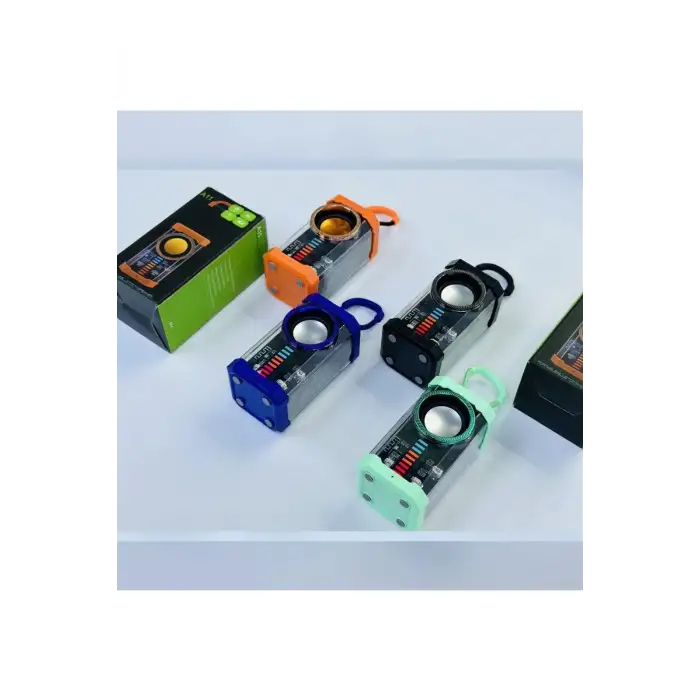 Şeffaf Mecha Müzik Tws Stereo Rgb Ritim İşıklı Hoparlör Kablosuz Bluetooth 5.0 Taşınabilir Hoparlör A11