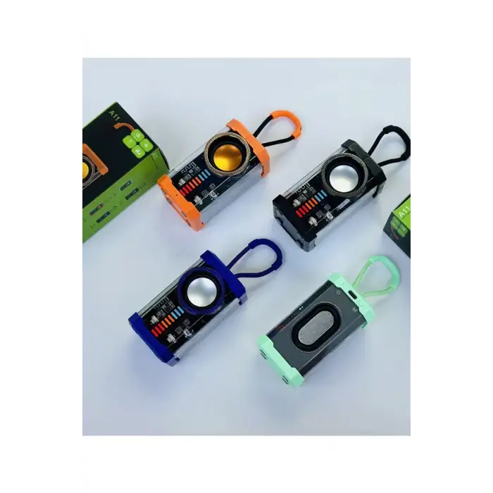 Şeffaf Mecha Müzik Tws Stereo Rgb Ritim İşıklı Hoparlör Kablosuz Bluetooth 5.0 Taşınabilir Hoparlör A11