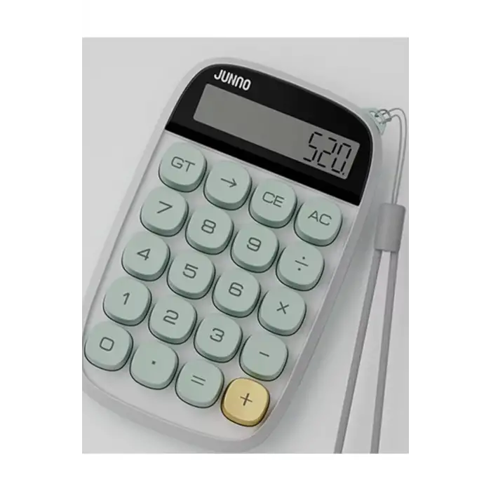 Sevimli Kare Tuşlu 10 Haneli Ldc Ekran Hesap Makinası Yeşil