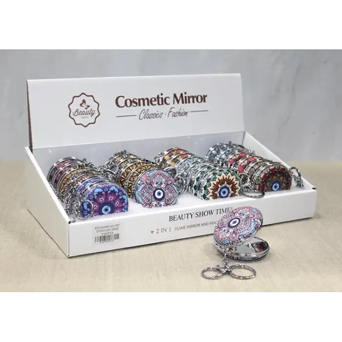 Taşlı El Aynası Anahtarlık Alk3767