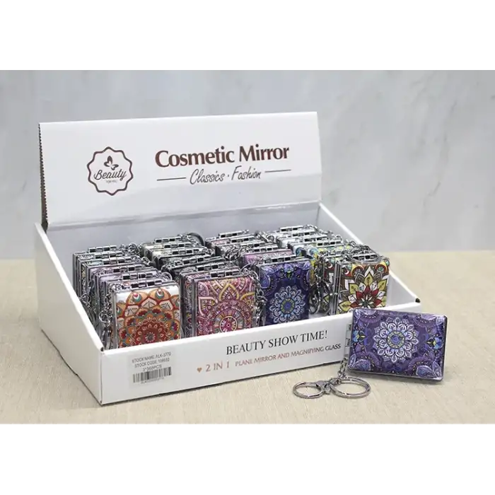 Taşlı El Aynası Anahtarlık Alk3770