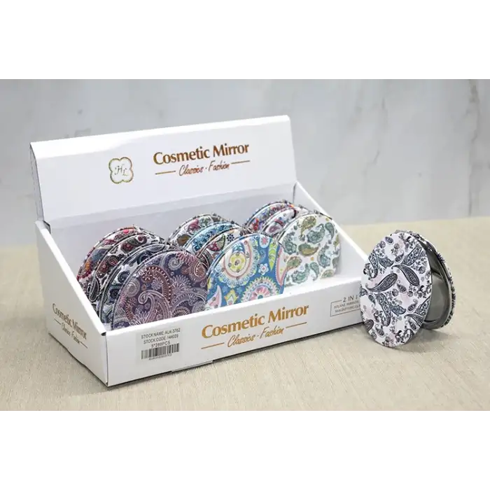 Taşlı El Aynası Oval İnce Alk3762