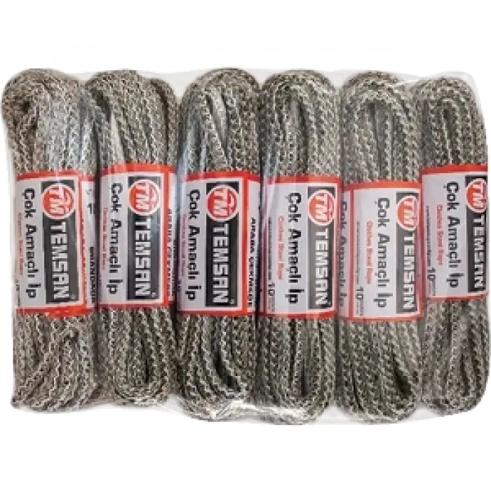 Temsan 10 Mt Çok Amaçlı İp 12li