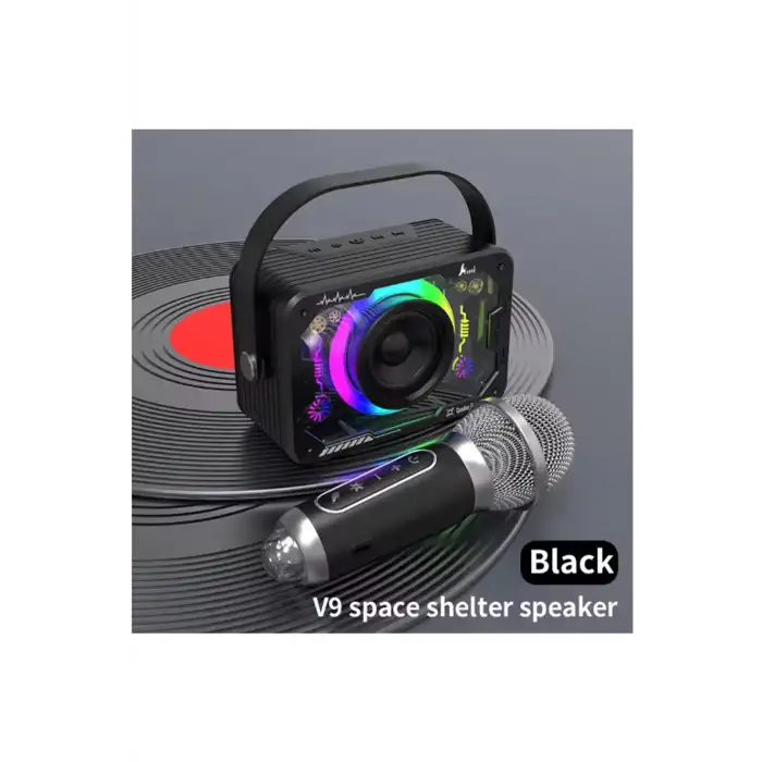 Vtn-82 Taşınabilir Kablosuz Işıklı Bluetooth Hoparlör Ses Değiştirme Özellikli